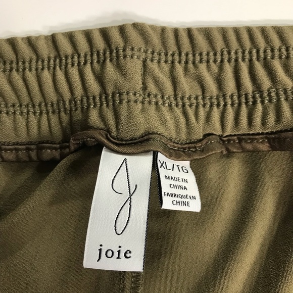 Joie Olive Green Drawstring Pants Size XL - Picture 3 of 10